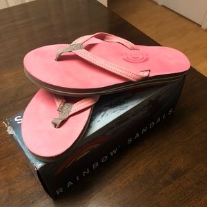 Brand New Pink Rainbow Sandals